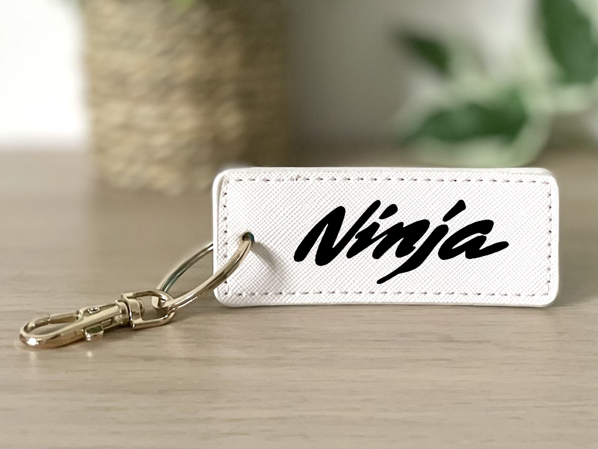 Porte clé Ninja blanc
