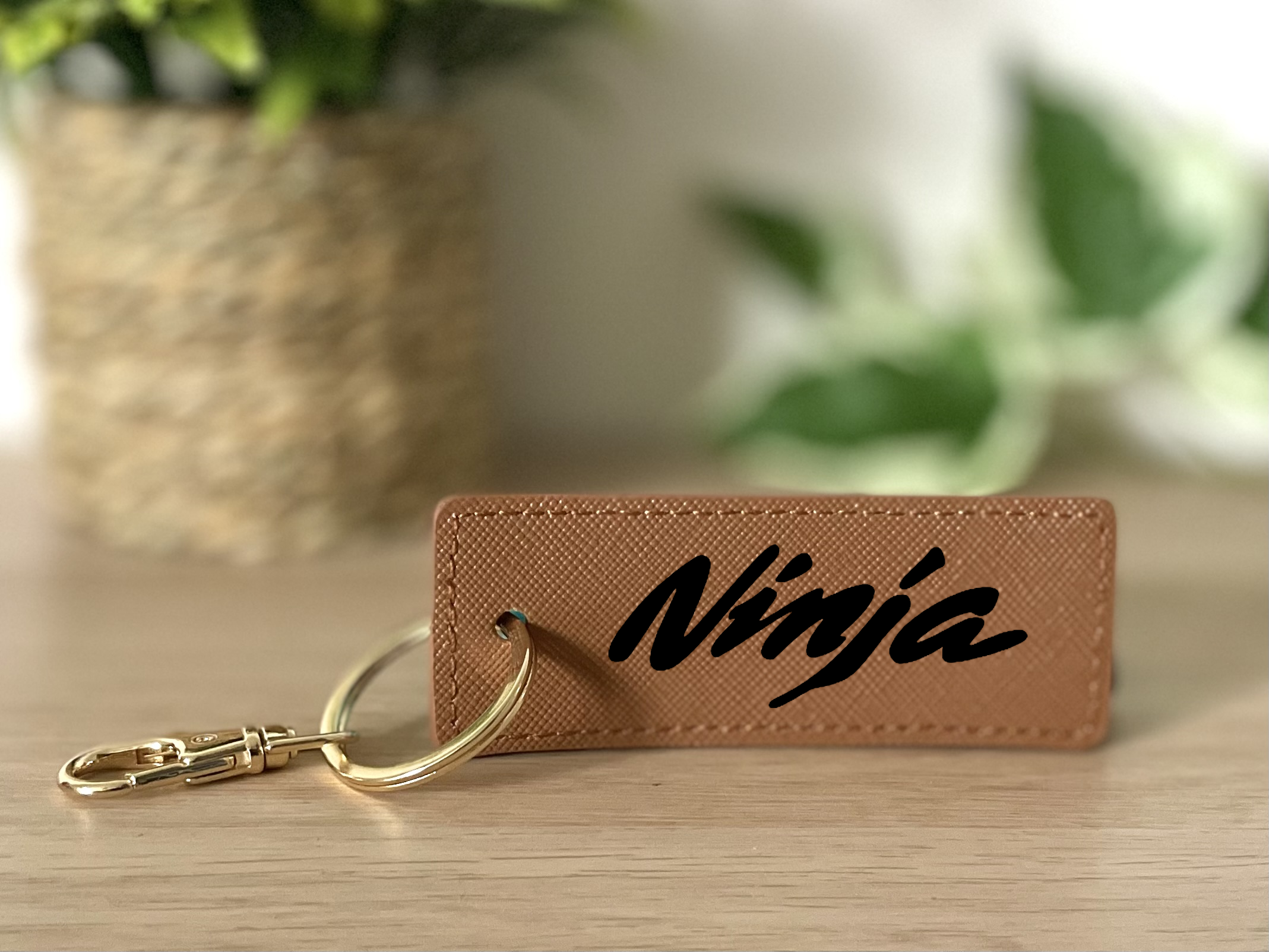 Porte clé Ninja marron