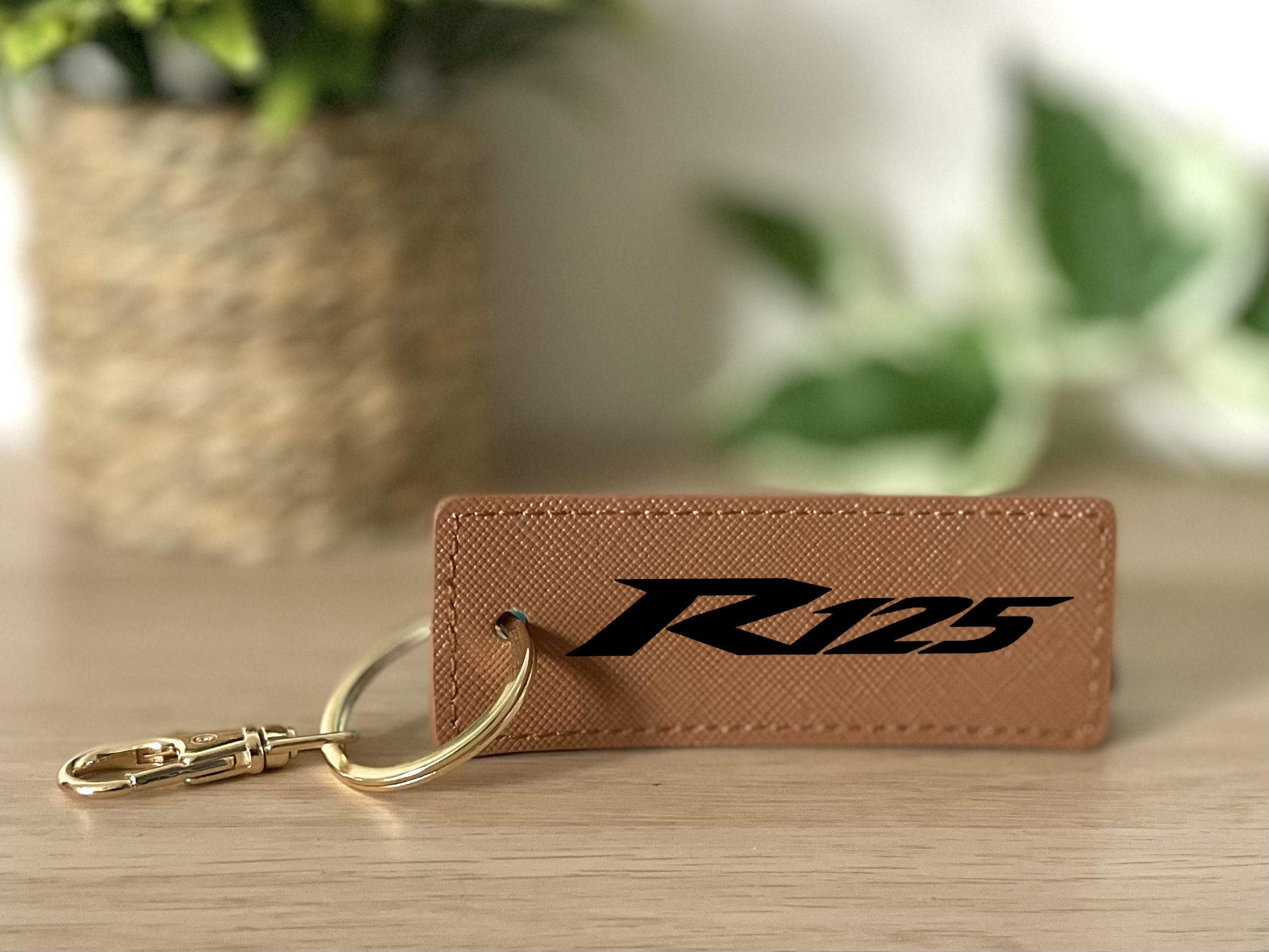 Porte clés R125 marron