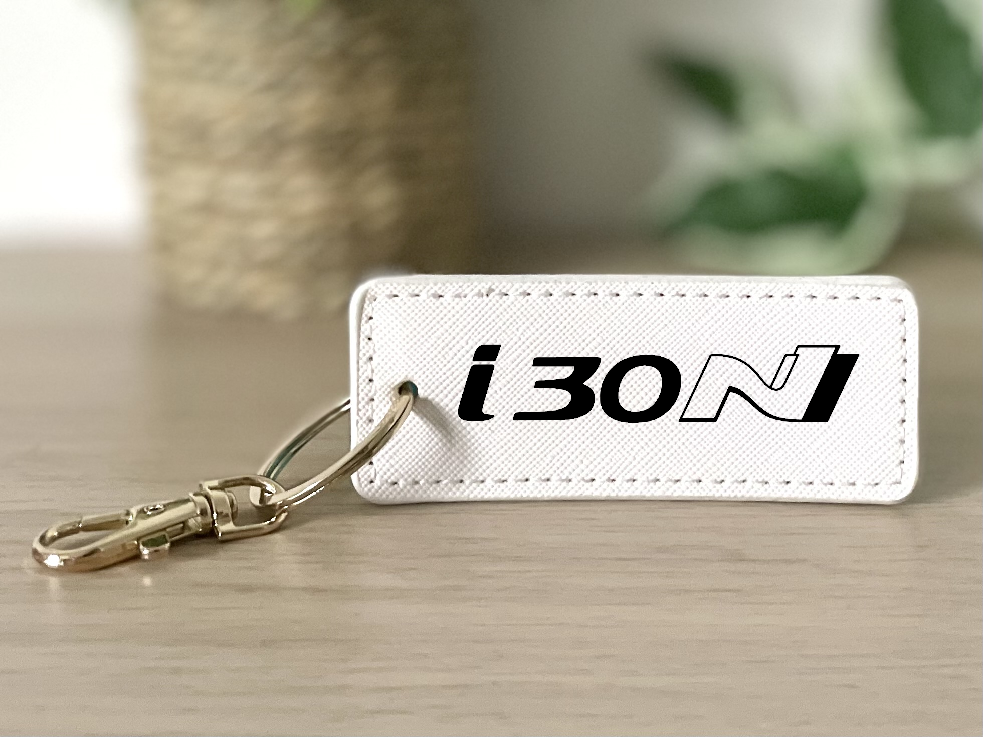 Porte clés i30n blanc