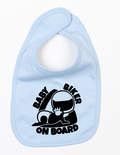 Bavoir Baby Biker bleu