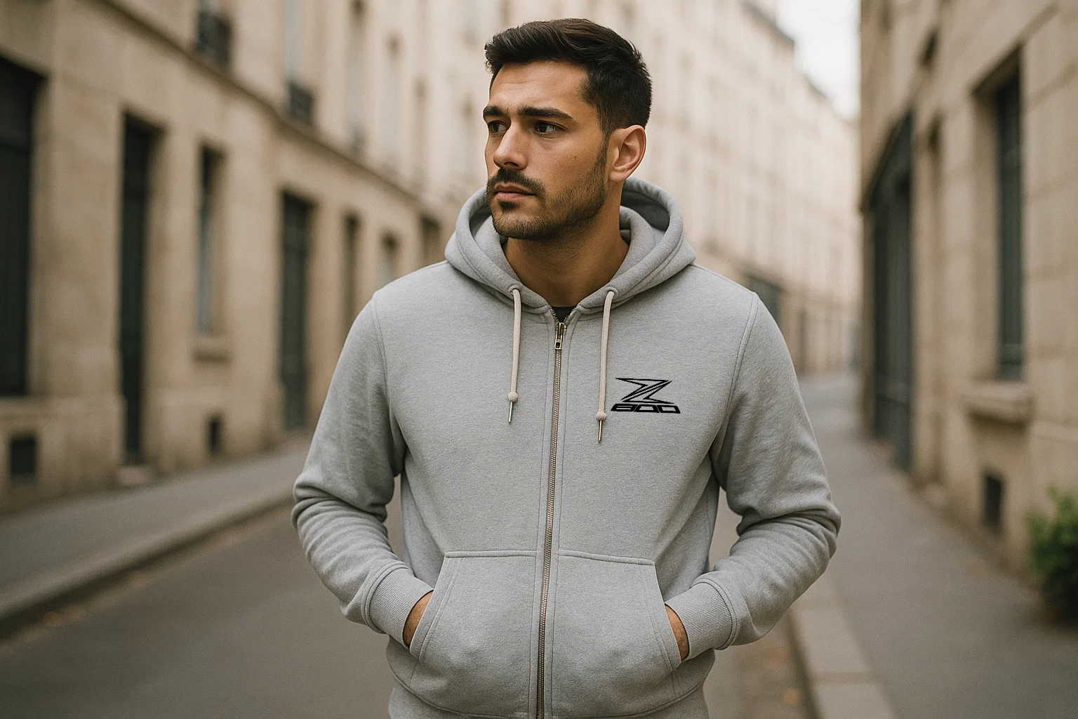Gilet Z800 gris face