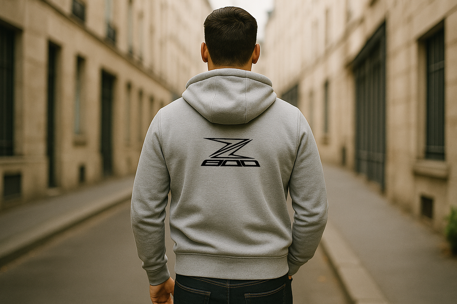Gilet Z800 gris dos