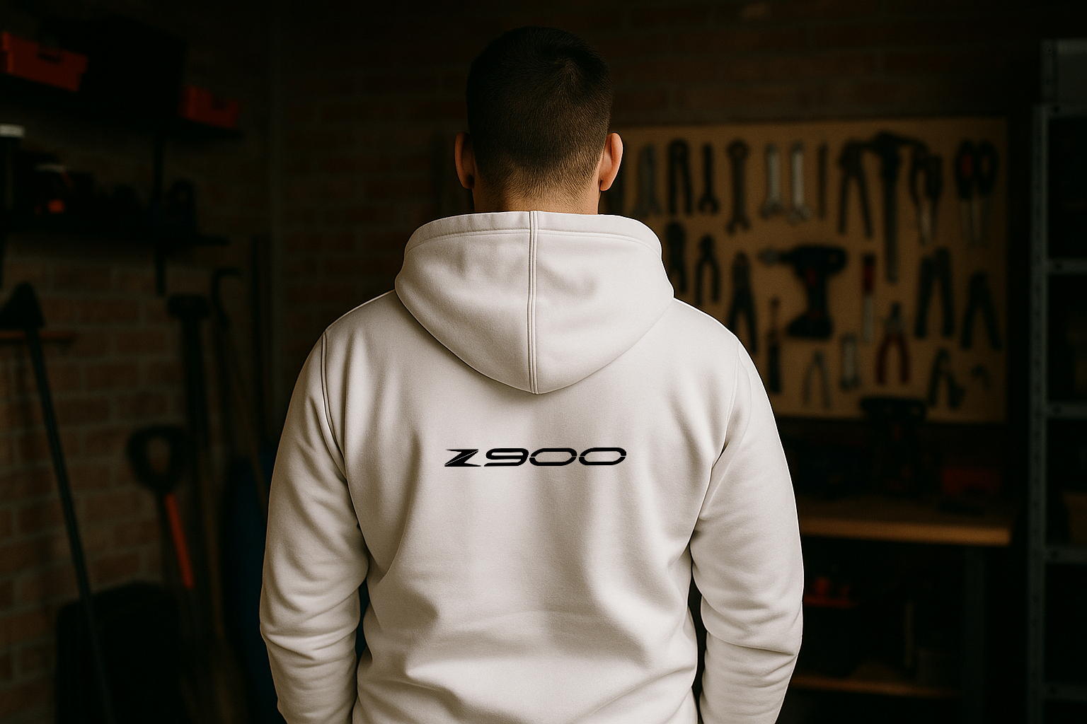Gilet Z900 blanc dos