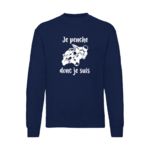 Sweat-je penche-bleu