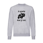 Sweat-je penche-gris