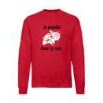 Sweat-je penche-rouge