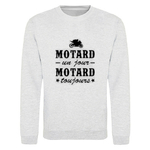 Sweat gris motard un jour