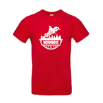 T-shirt homme saut motocross rouge