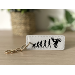 Porte clés évolution homme wheeling gris