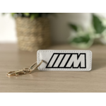 Porte clés M gris