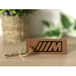 Porte clés M marron