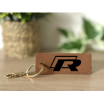 Porte clés R marron