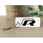Porte clés R blanc