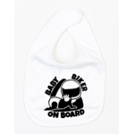Bavoir Baby Biker blanc