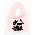 Bavoir Baby Biker rose
