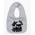 Bavoir Baby Biker gris