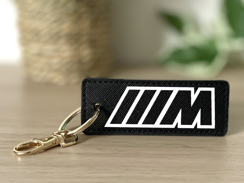 Porte-clés BMW M Sport / M Performance En Cuir Robuste - Neuf Sous Blister
