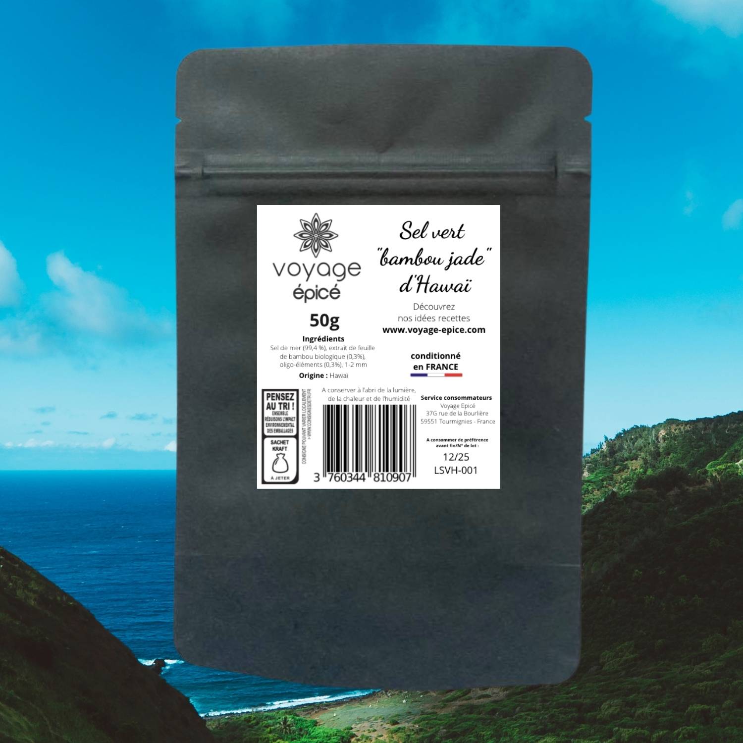 Sel-vert-Hawaï-bambou-jade-voyage-epice-sachet-50g