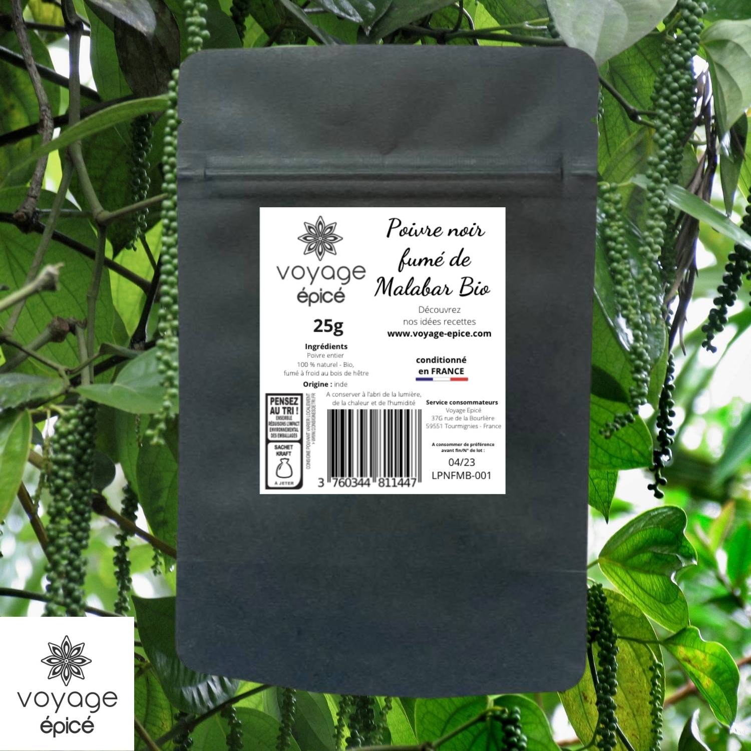 Poivre-noir-fumé-de-Malabar-Bio-Inde-voyage-epice-sachet-25g