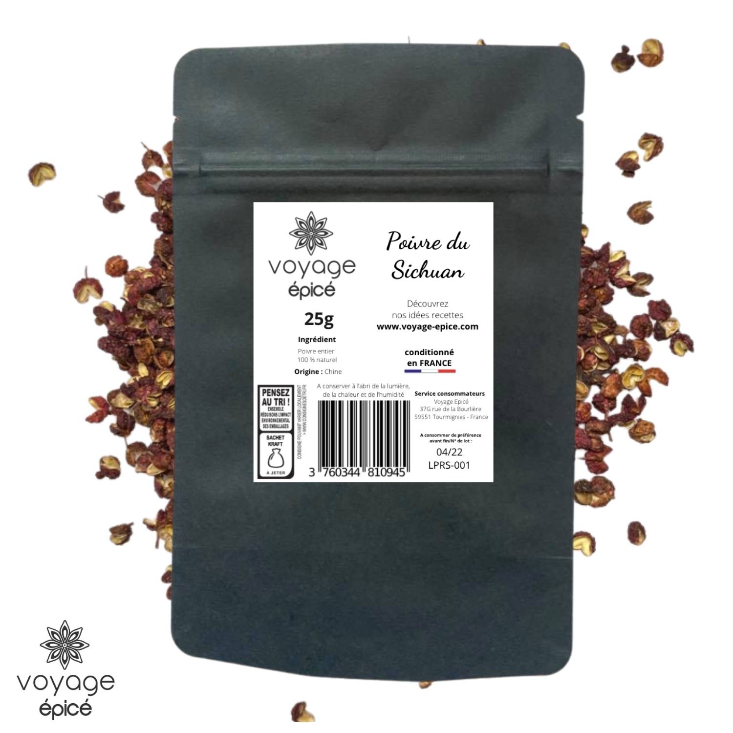 Poivre-du-Sichuan-chine-voyahe-epice-sachet-25g