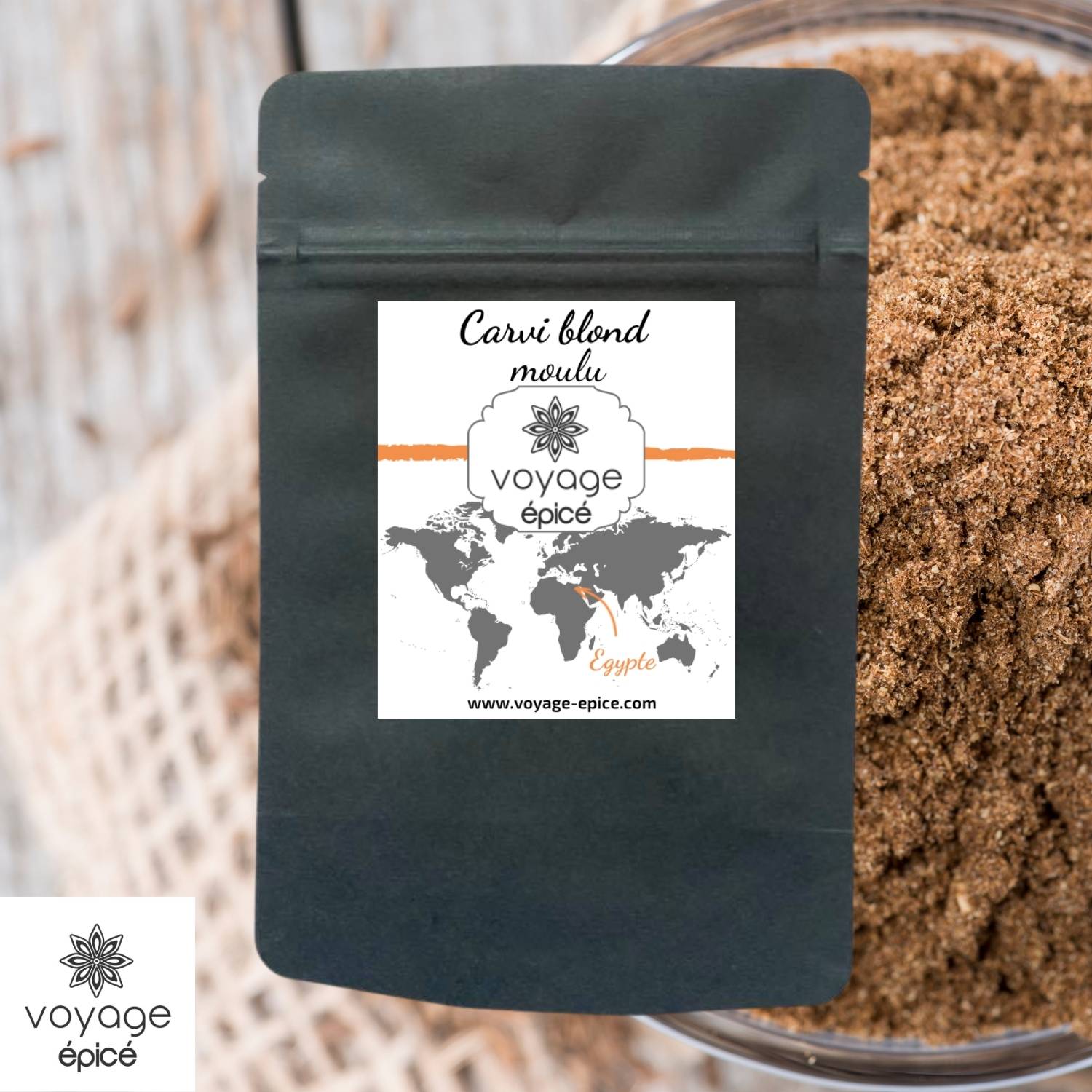 Carvi-blond-moulu-egypte-voyage-epice-sachet