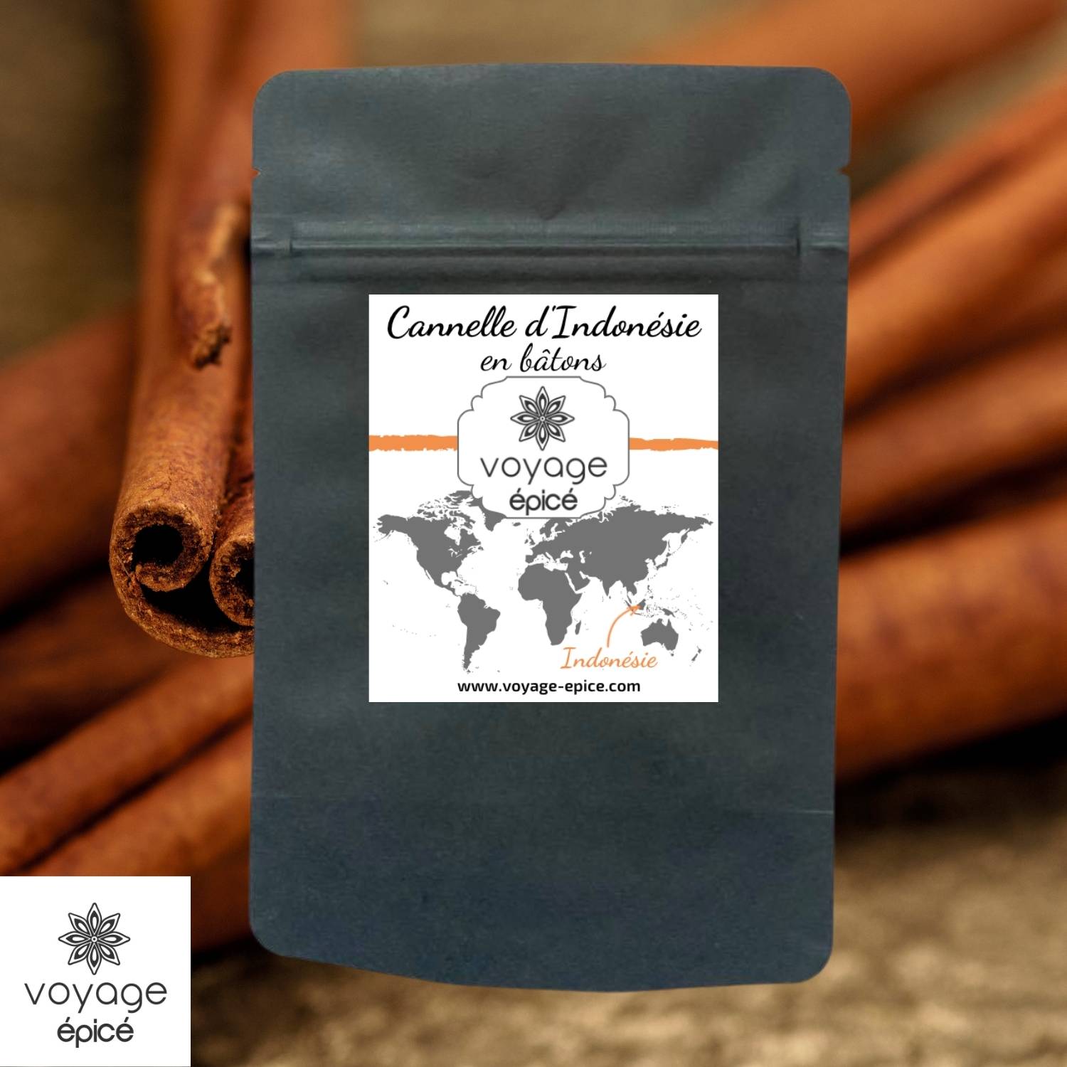 Cannelle-en-batons-Indonésie-voyage-epice-sachet