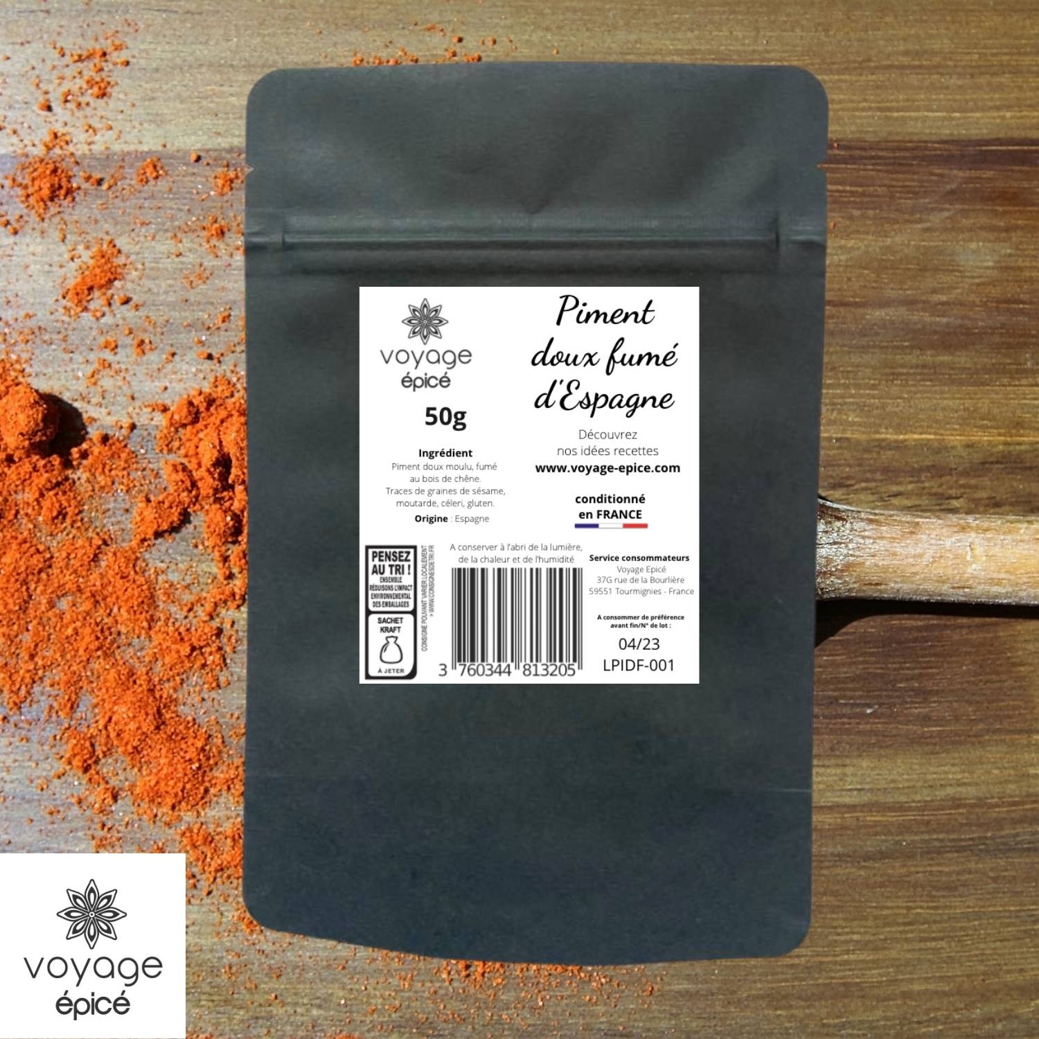 Piment-doux-fumé-Espagne-voyage-epice-sachet-50g