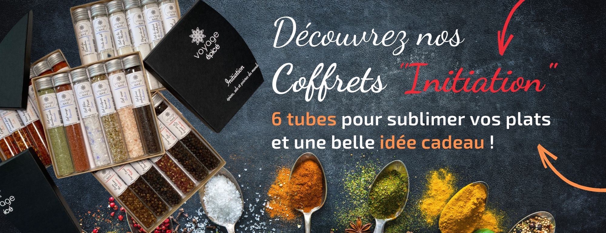 Coffret Initiation ou Cadeau - 6 tubes - Mélange d'épices du monde