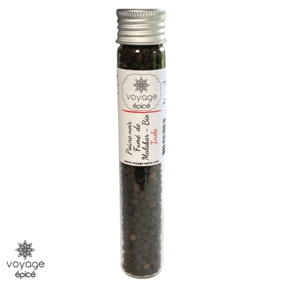Poivre-noir-fumé-de-Malabar-Bio-Inde-voyage-epice-tube-28g