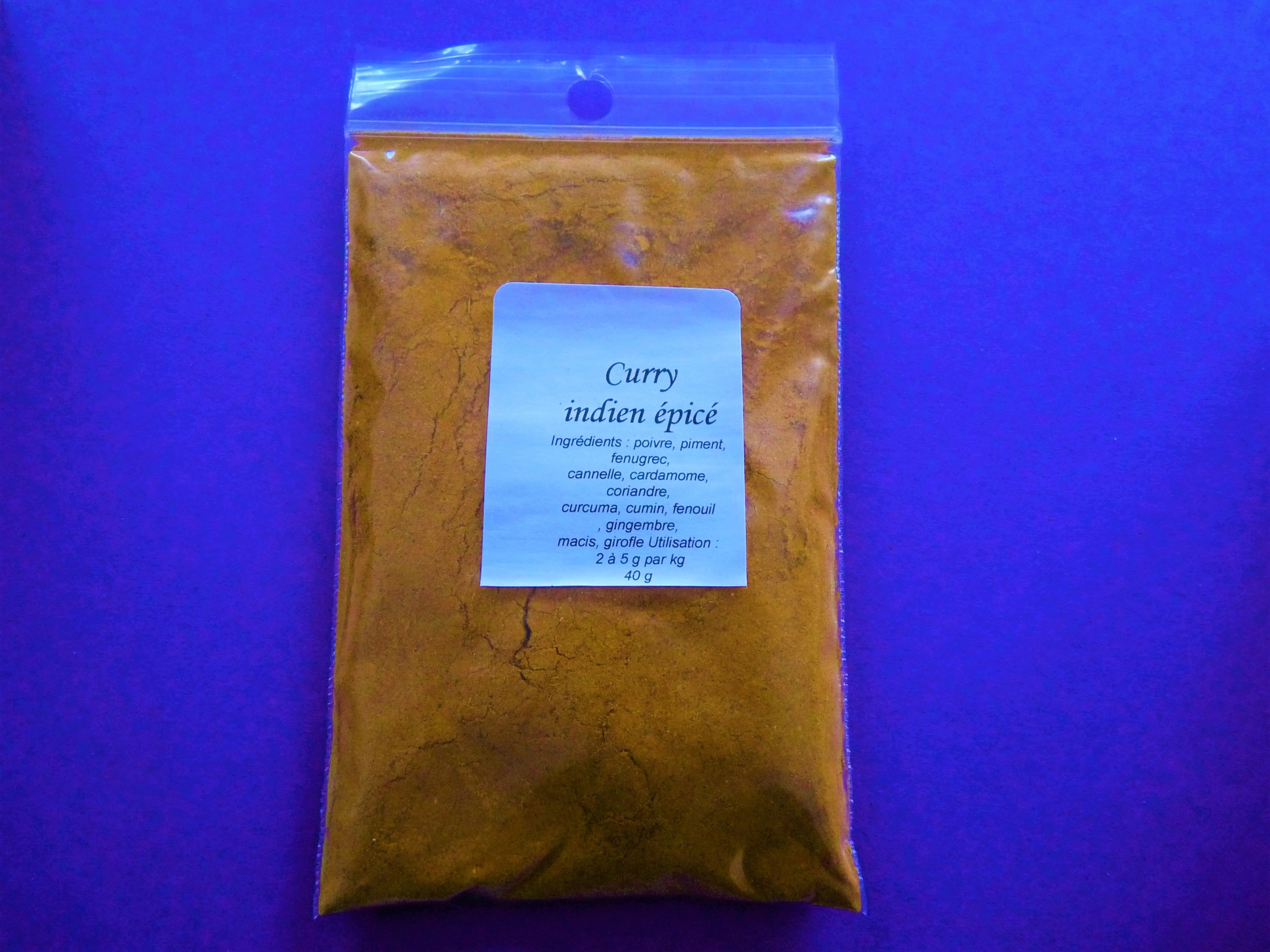 Curry indien épicé  etiquettes (2)