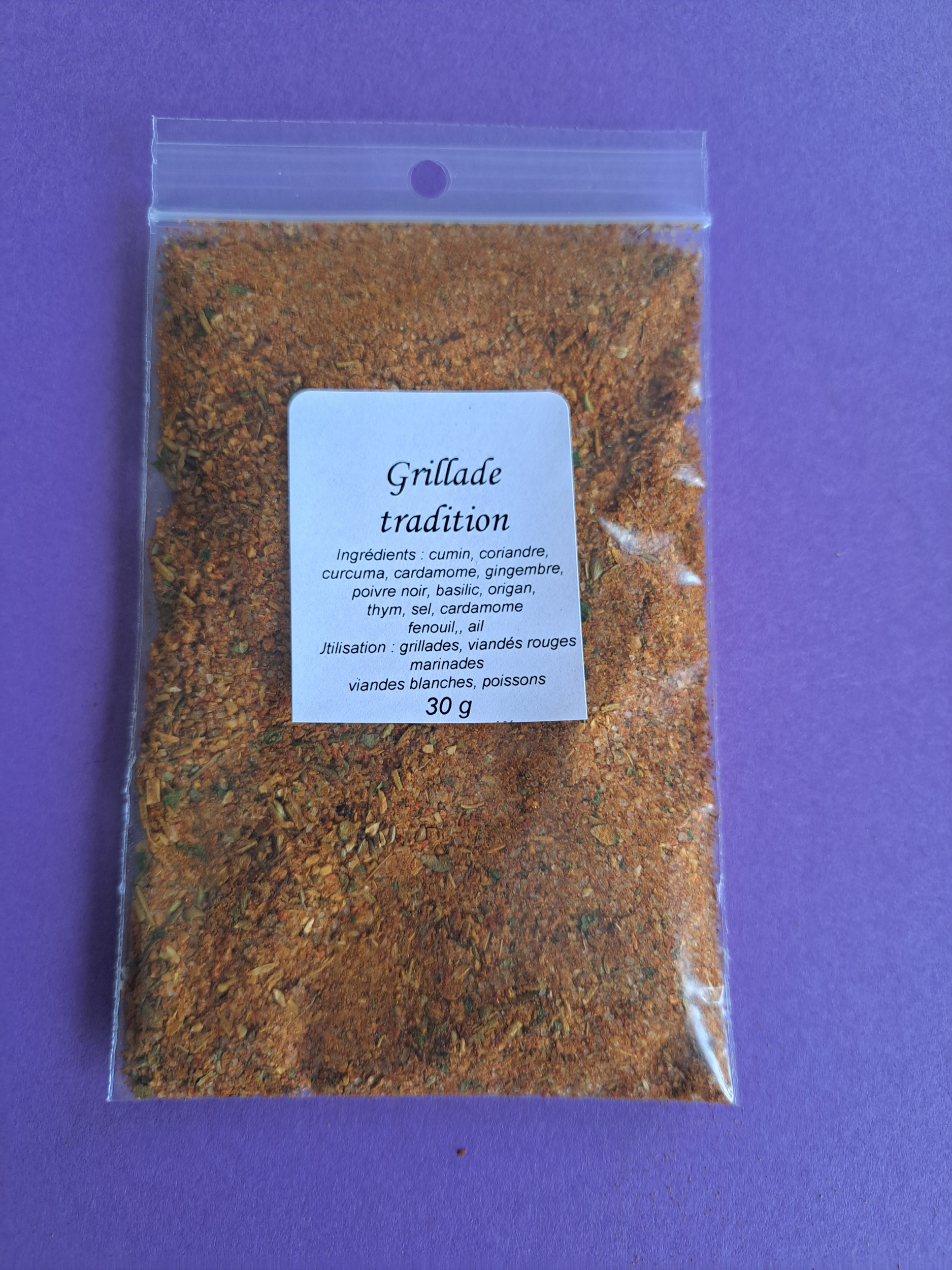 Grillade tradition étiquettes