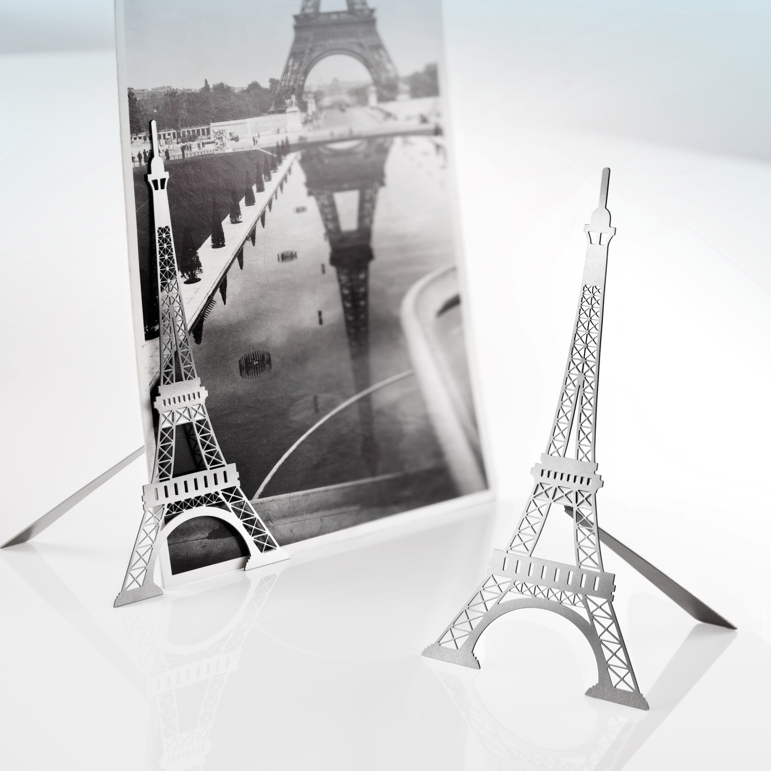 porte-photo magnétique en métal - Tour Eiffel mat