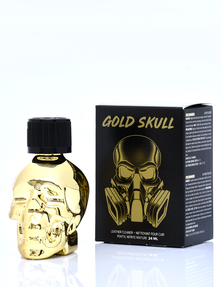Poppers Gold Skull