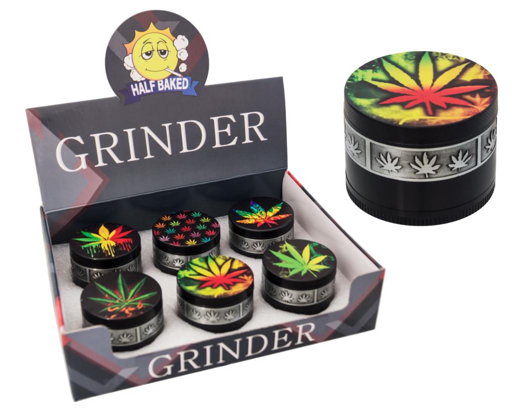 Grinder en métal Half Baked Leaf