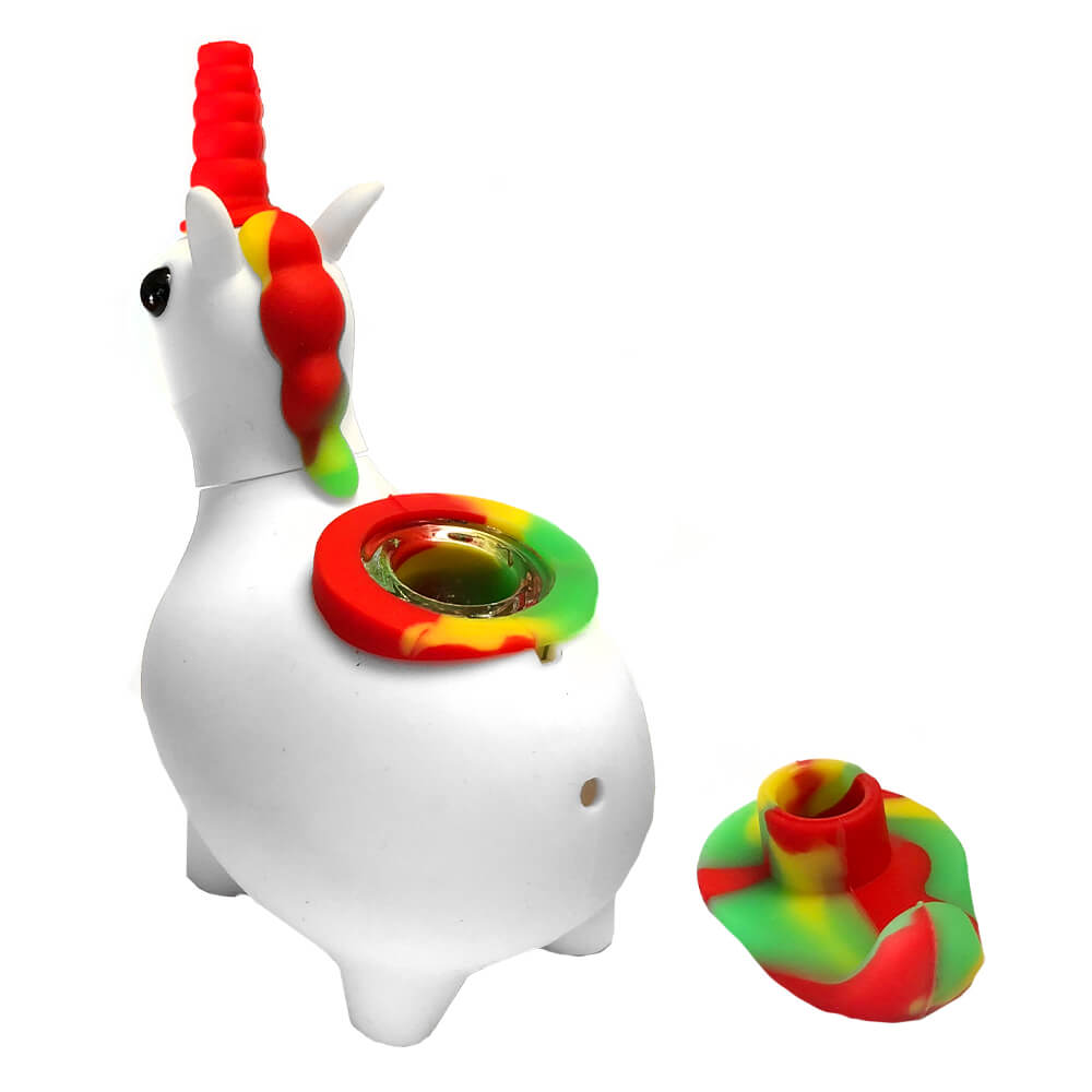 wholesale-silicone-unicorn-pipe-white-2