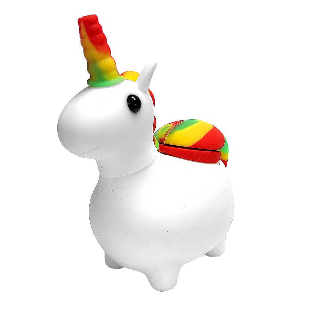 wholesale-silicone-unicorn-pipe-white