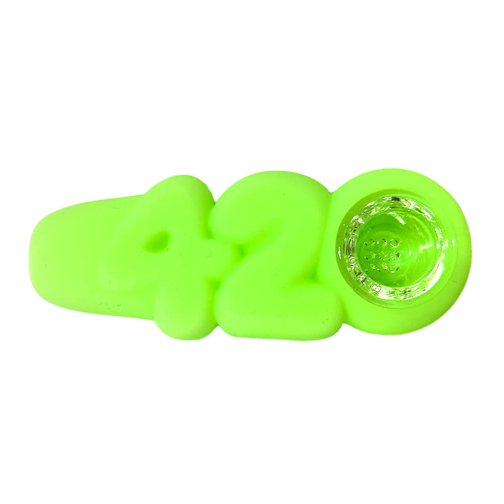 wholesale-420-silicone-pipe-green