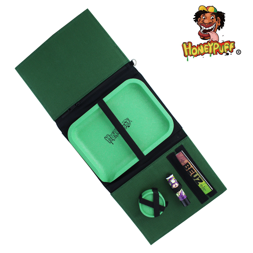 Kit-Fumeur-Honeypuff-x000000a9-Trousse-de-rangement-avec-plateau-grinder-Vert-ASHC201-1.