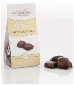 mostaccioli gateaux amandes chocolat