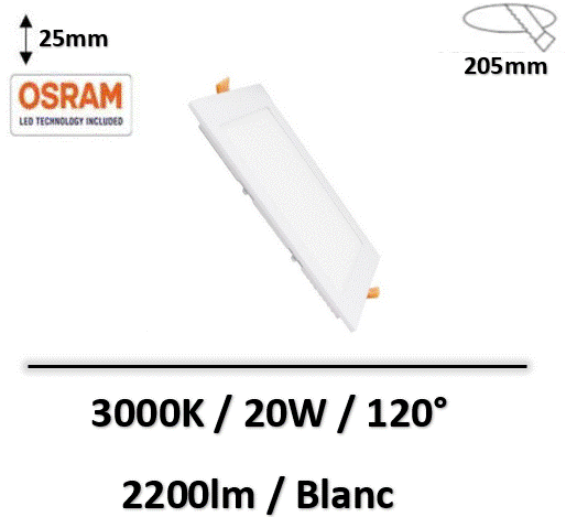 spot-led-osram-20W-carre