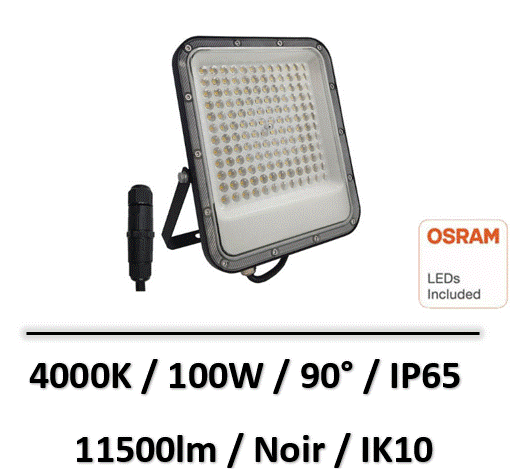 projecteur-led-osram-100W-noir