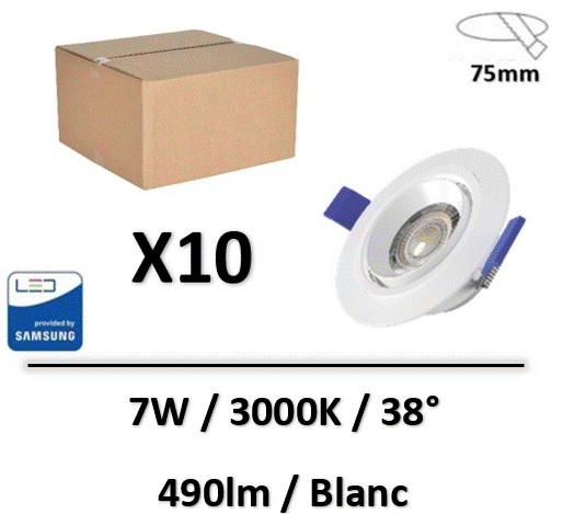 spot-led-7W-3000K-samsung