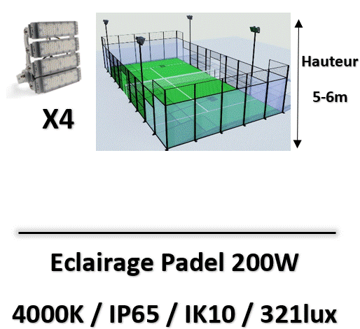 eclairage-terrain-padel-kit