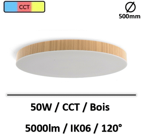 plafonnier-led-50W-bois