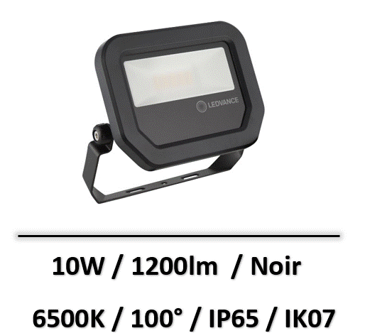 projecteur-led-10W-noir-ledvance