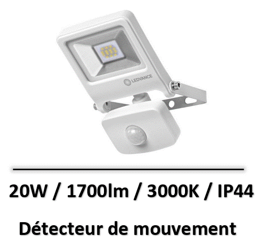 projecteur-led-ledvance-blanc-20W-3000K