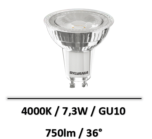 ampoule-GU10-sylvania-7W
