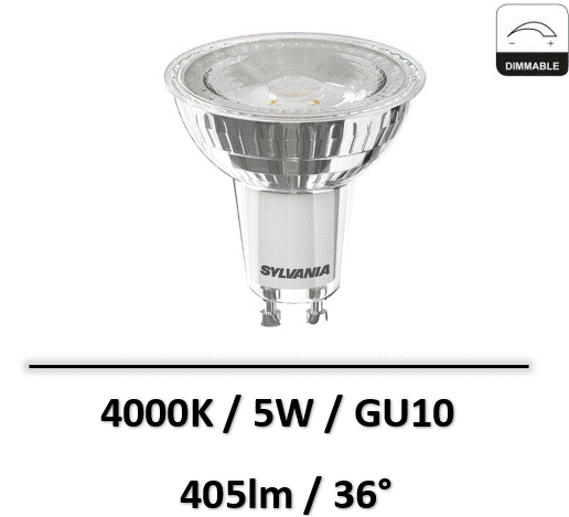 ampoule-led-GU10-sylvania-5W