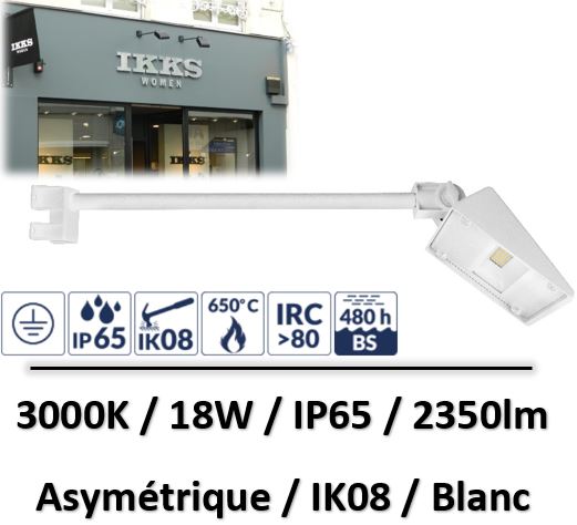 projecteur-blanc-pour-eclairage enseigne
